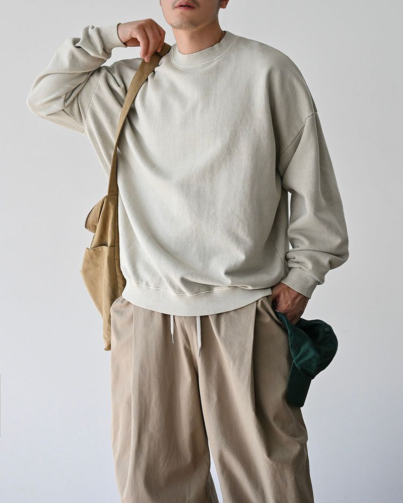 DRW D-RING ONE TUCK BALLOON PANTS BG 