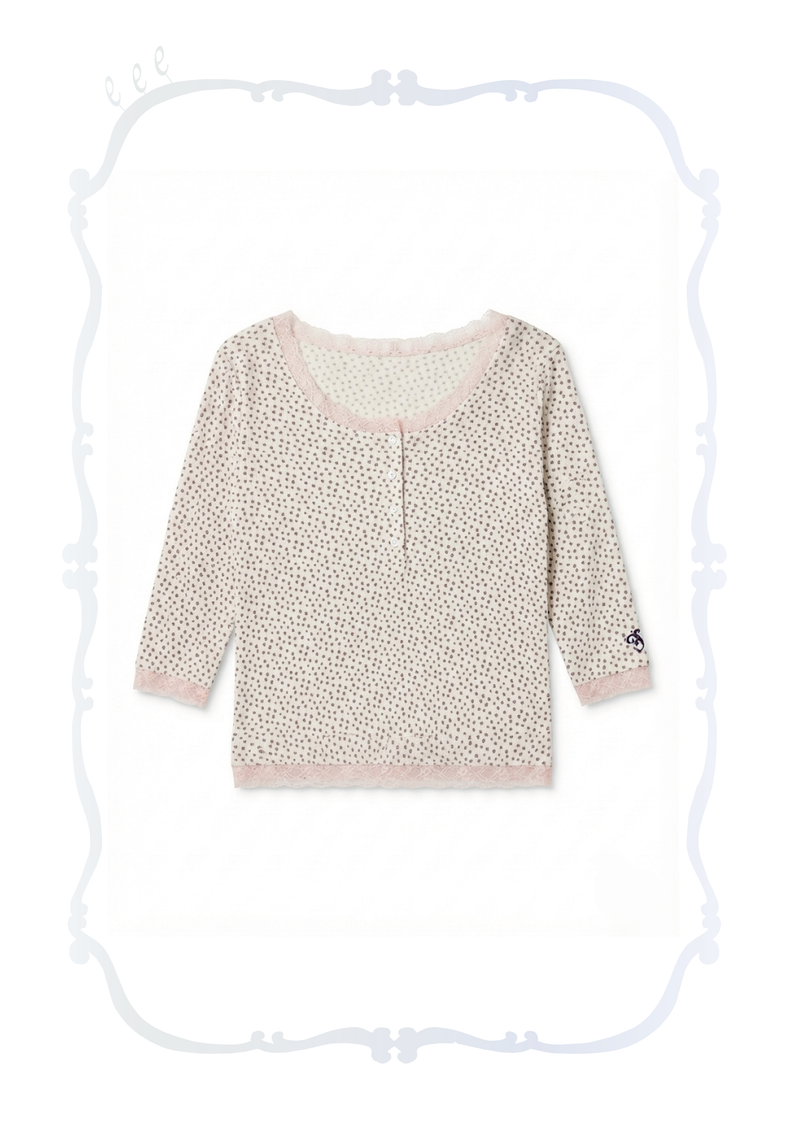 Lucky 4 Tee (Petal Pink)
