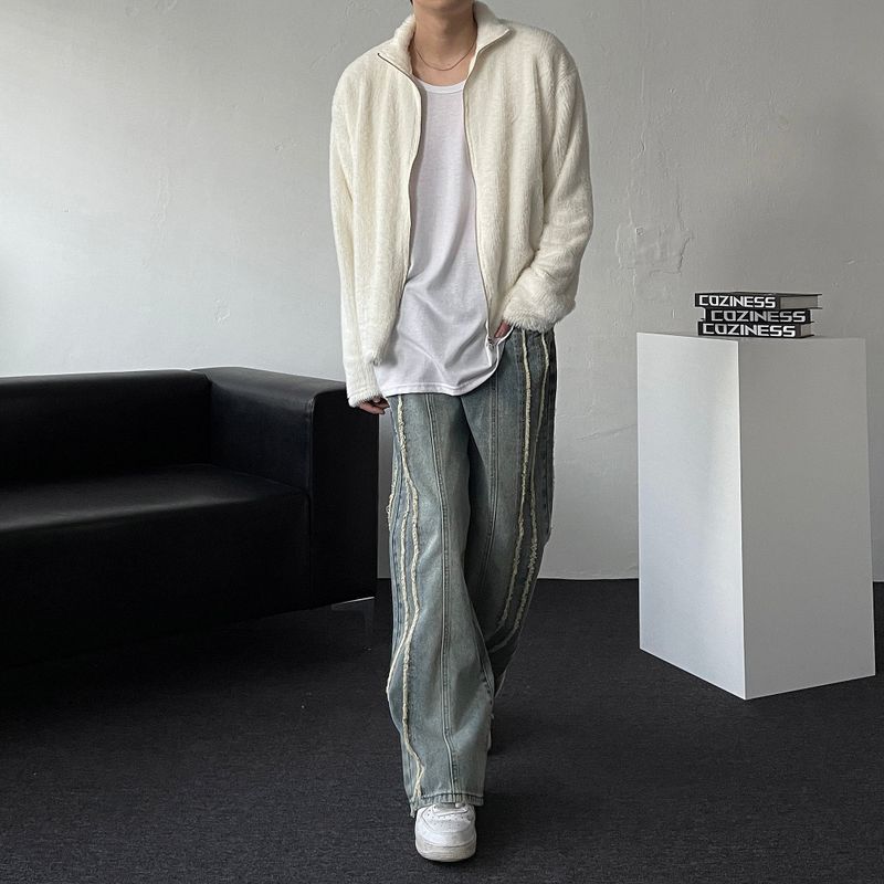 90's Lavin High Neck Soft Fur Zip-Up (2 colors)