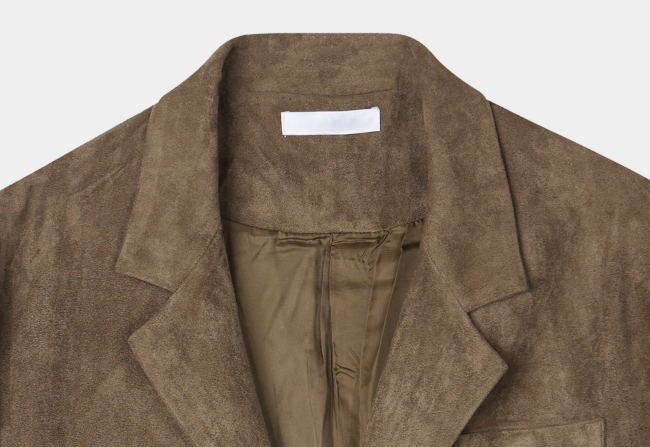 Look Hour Vintage Suede Overfit Blazer Jacket