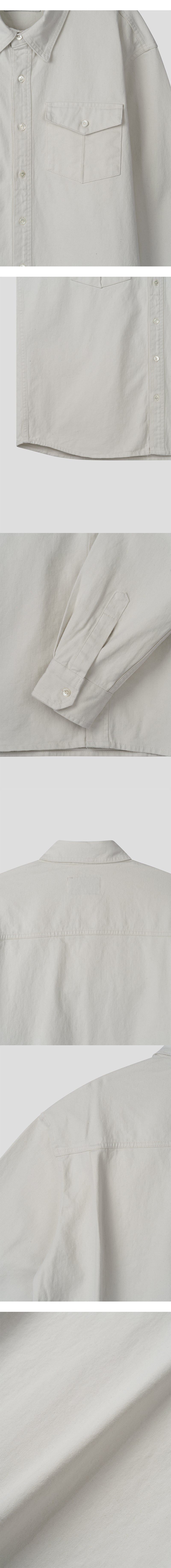  [SET UP가능] Stitch two pocket shirts(2color)