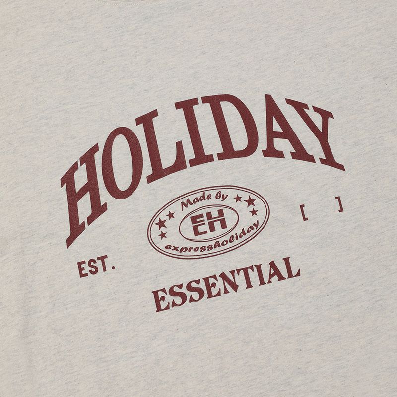 Holiday Essential Half T-shirt_Oatmeal