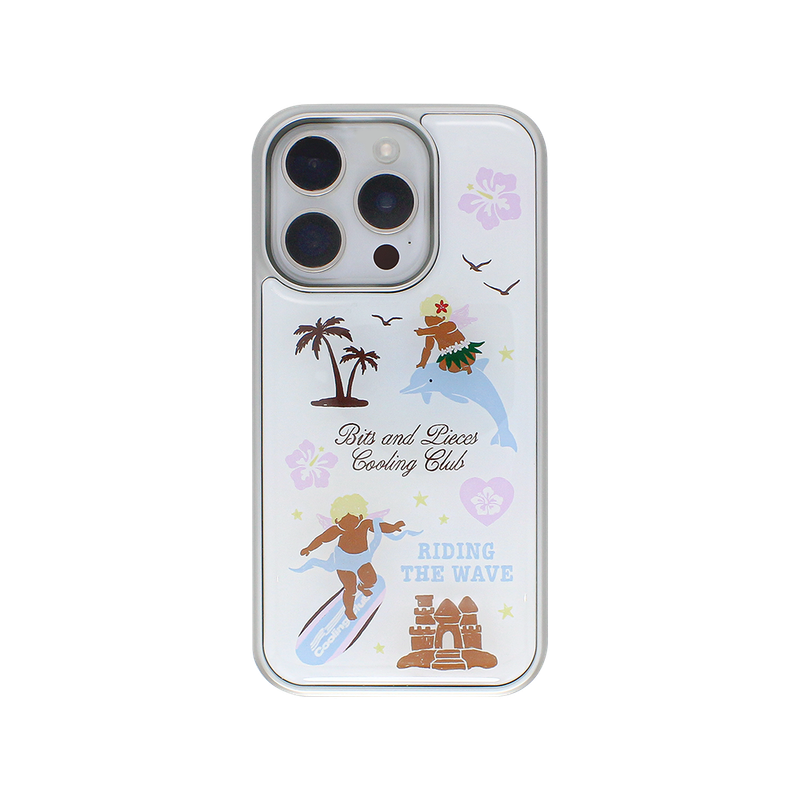 bipi（ビピ）の「Surfing angel case (silver)（Smartphone Accessories）」