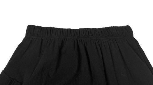 Coun Jacquard Diagonal Shirring Frill Midi Skirt