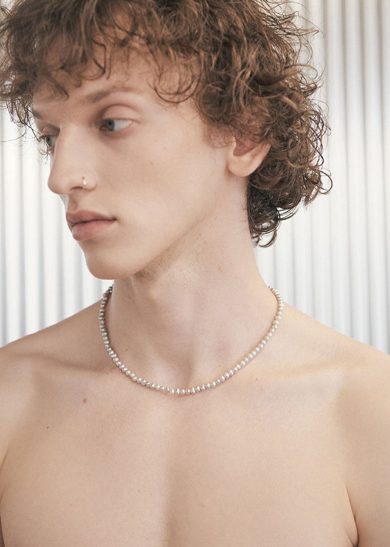 Gray Pearl Necklace