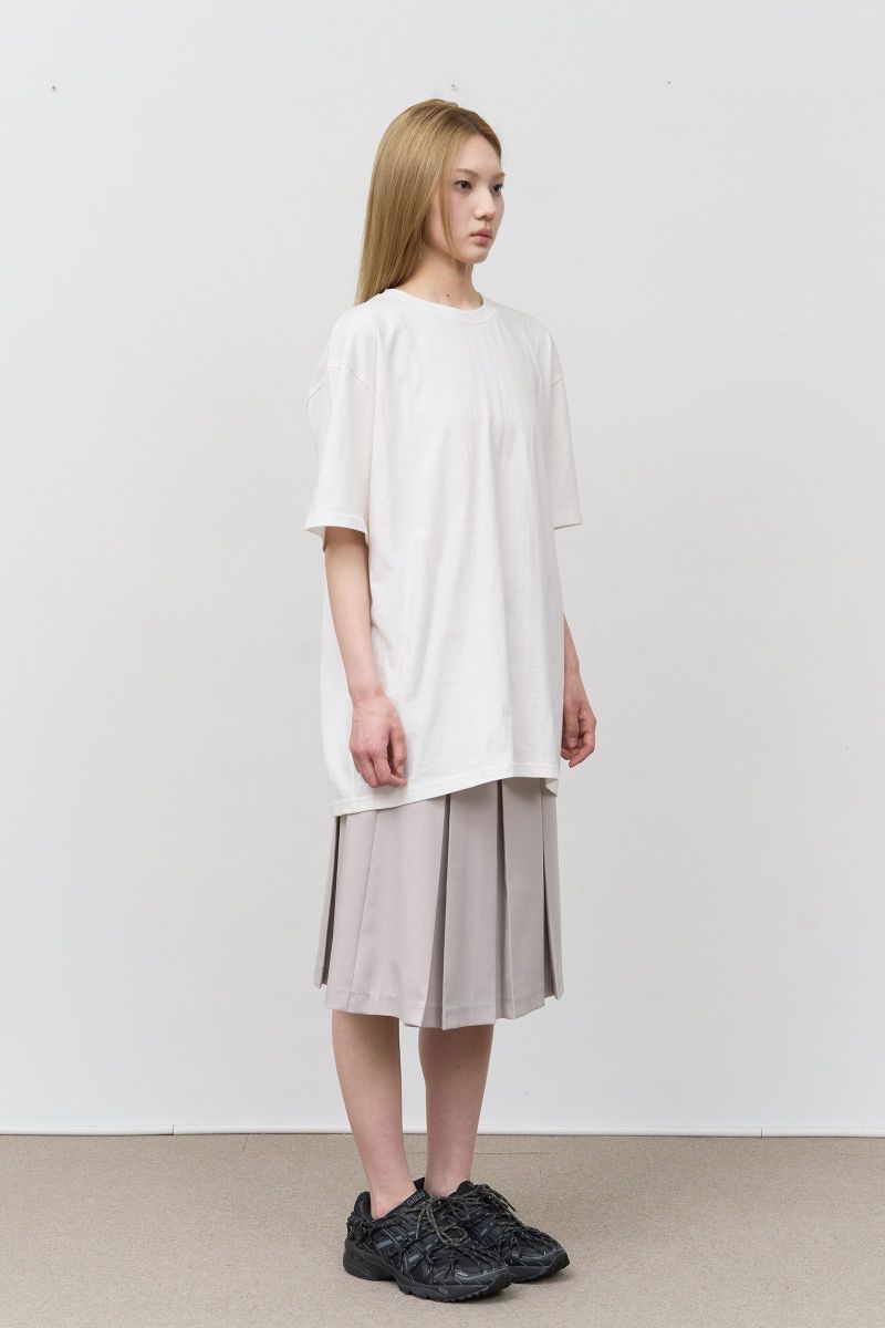 (W) Age Snap Pleats Skirt