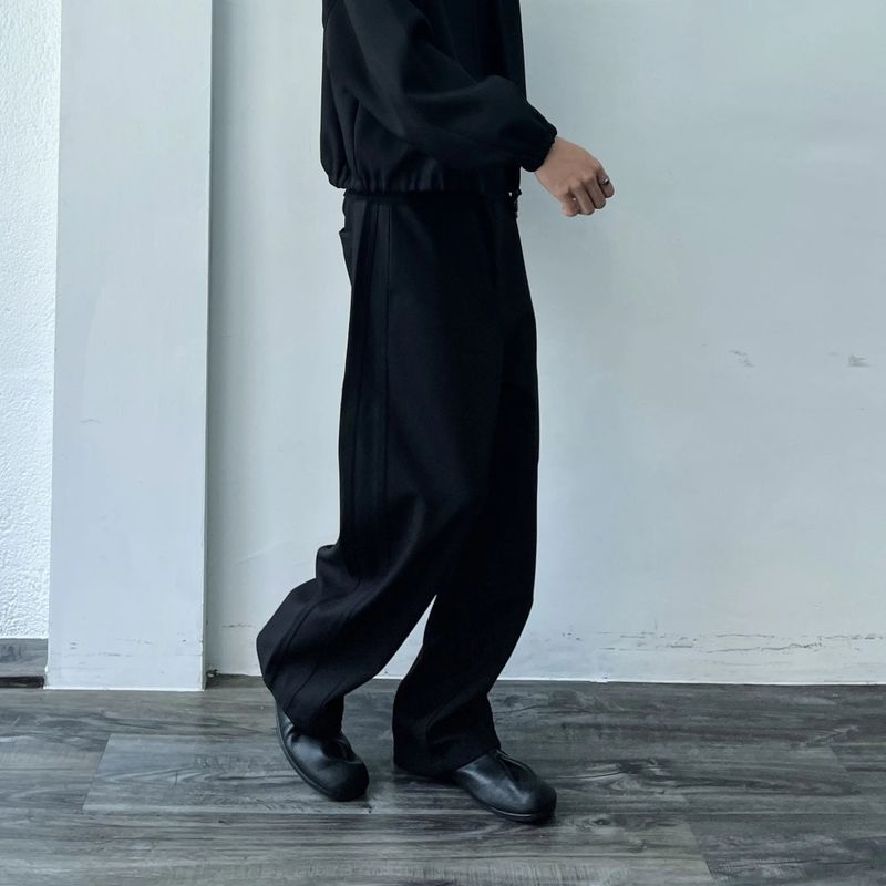 Panel Line Wide Trousers