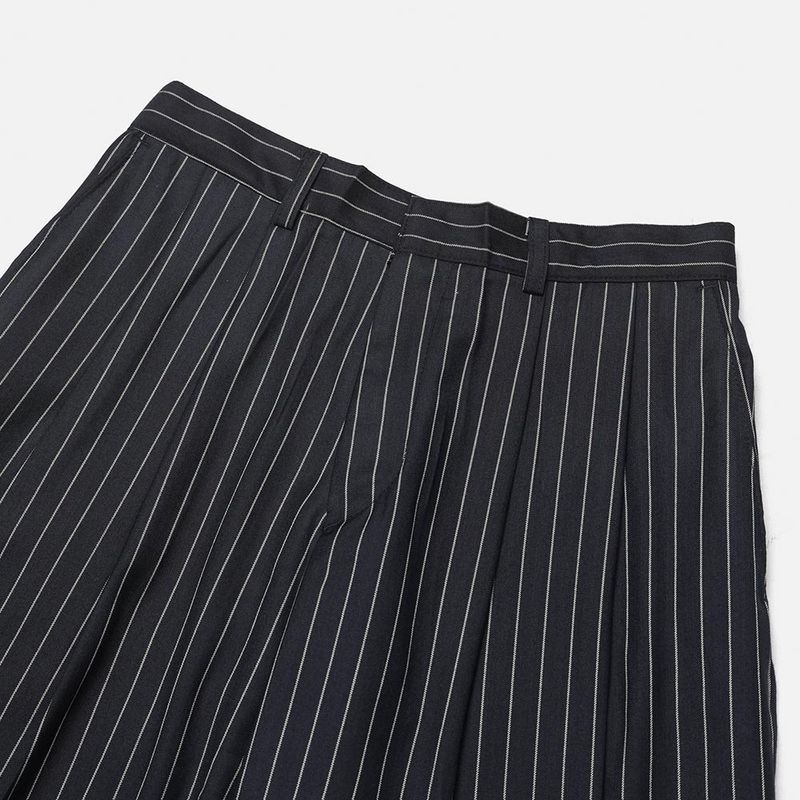 Pleddy Stripe Back Banding Wide Slacks (2color)
