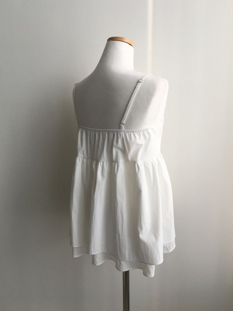 Ribbon bustier blouse