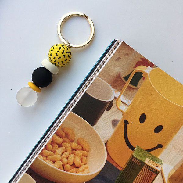HI YELLOW KEYRING