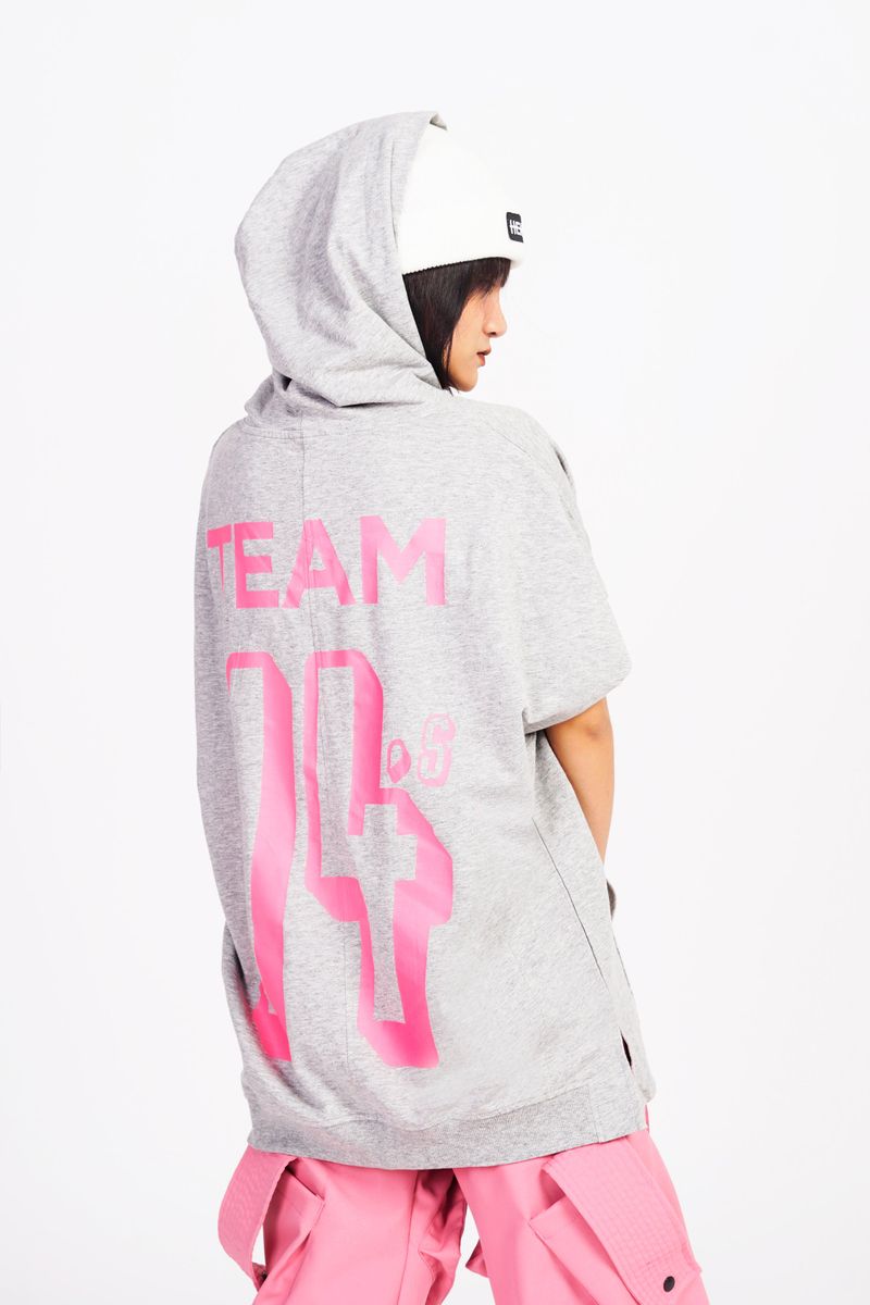 Sleeveless Hoodie Grey