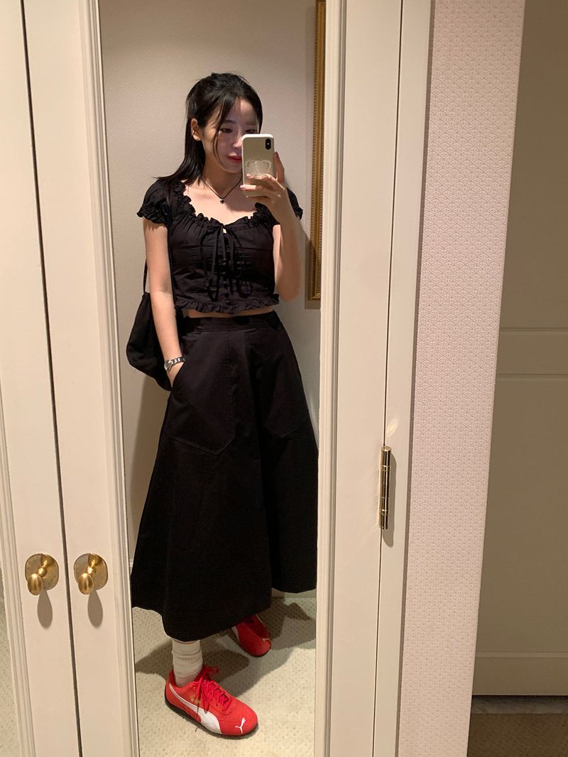 [MADE] POUTO COTTON LONG SKIRT