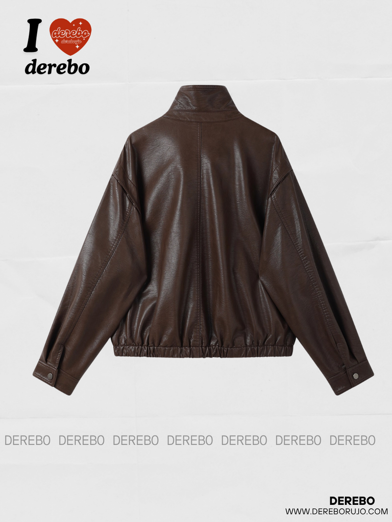 Czech Rider Zip-Up Leather Jacket