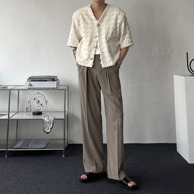 RG reverse two-tuck volume slacks (4 colors)