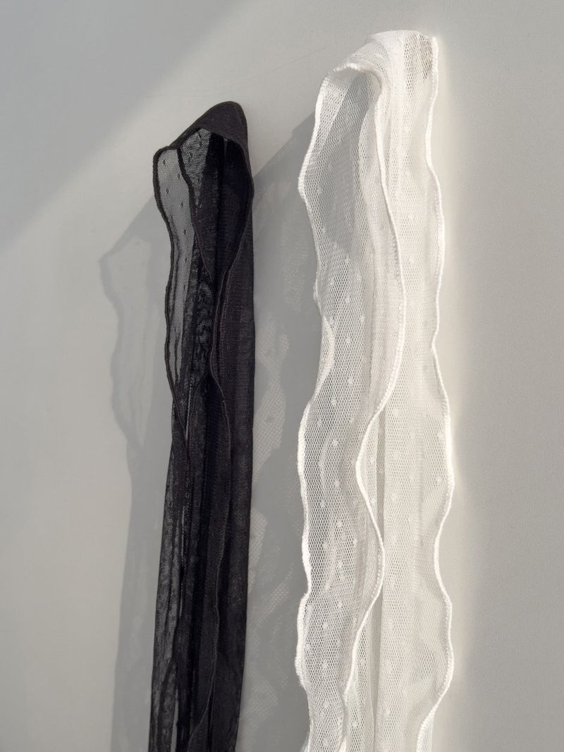 Dot Chiffon Long Muffler
