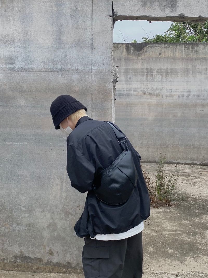 UNAIDUN overfit string long sleeve shirt 2C