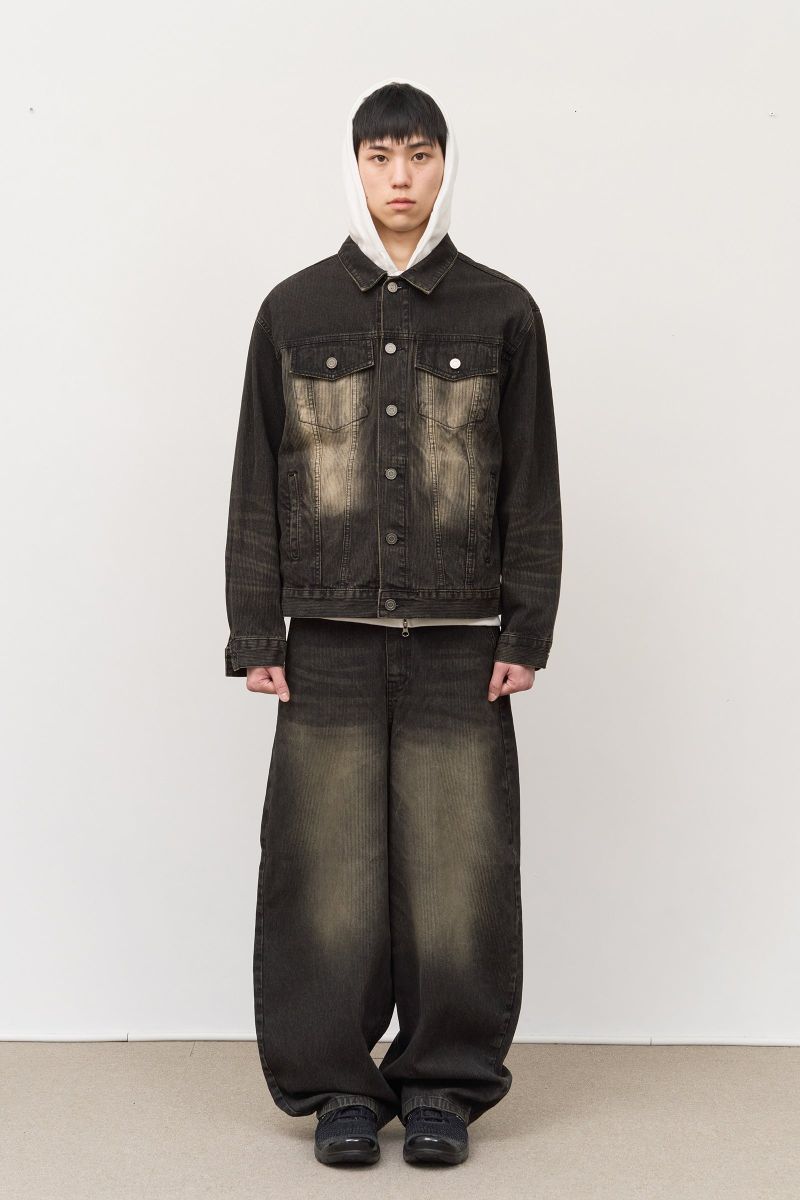 Melton Striped Denim Jacket