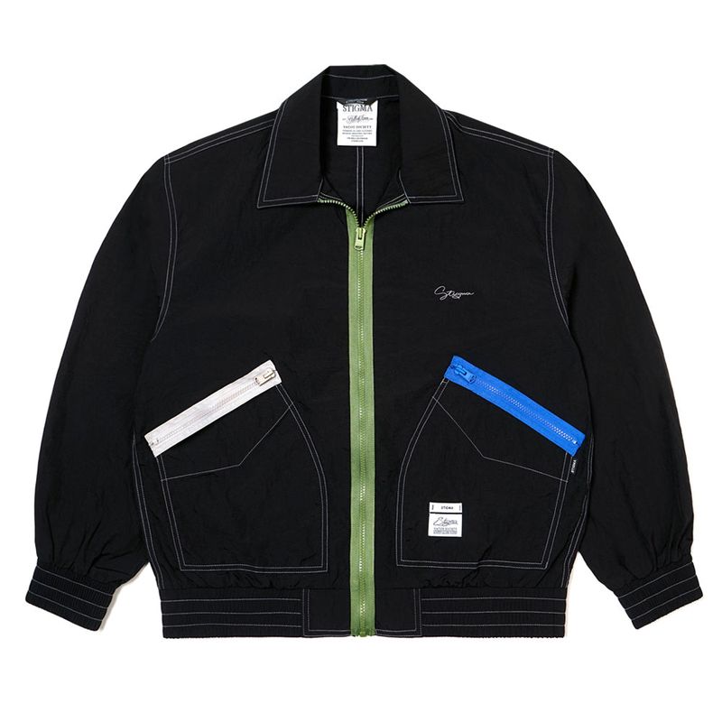 23 STITCHED WINDBREAKER BLACK