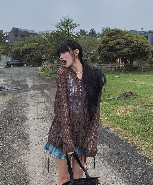 Bohemian Summer Eyelet Punching Knitwear