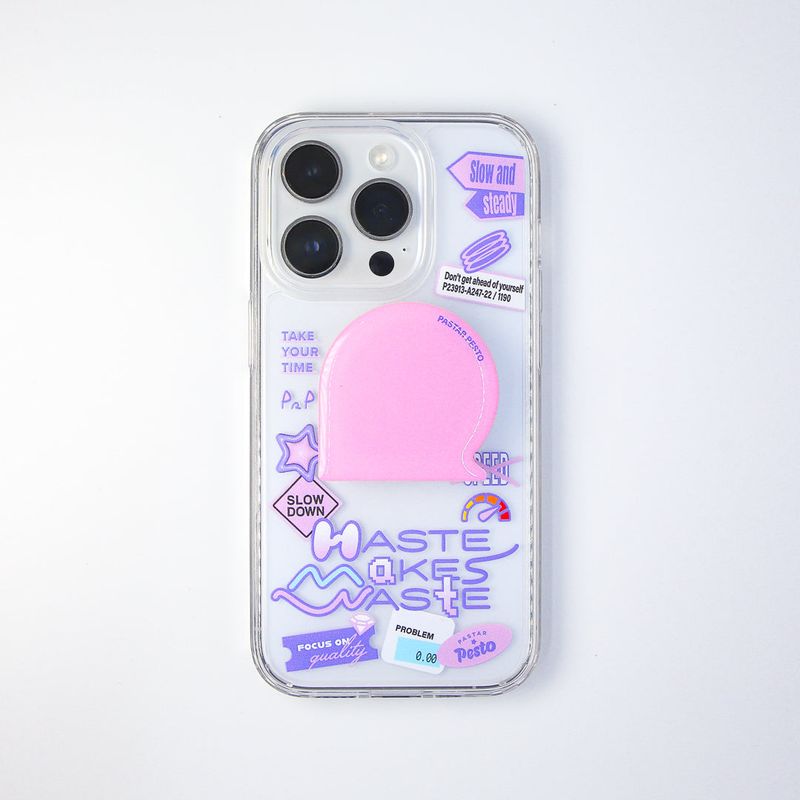 【MADE】'Haste makes waste' Jelly hard Phone case