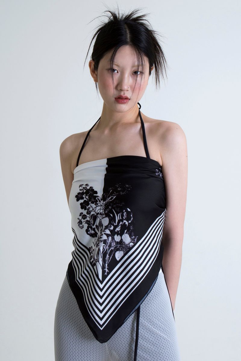 STRING TUBETOP BLACK
