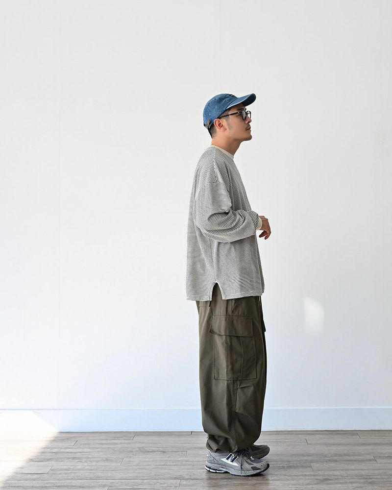SIO WIDE CARGO PANTS KHK