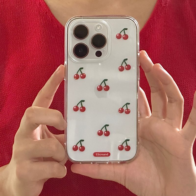 bora and(ボラアンド)の「Cherry case (Jell-hard)(Smartphone Accessories)」