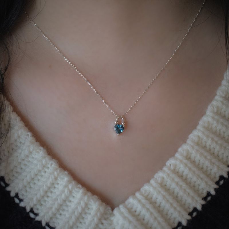 【MADE】 Love gem lock necklcace