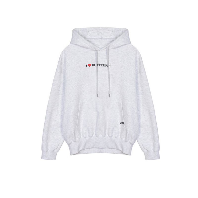 NICK&NICOLE(ニック&ニコール)の「MINIMAL LOVE BUTTERFLY HOODY_MELANGE(Tops)」