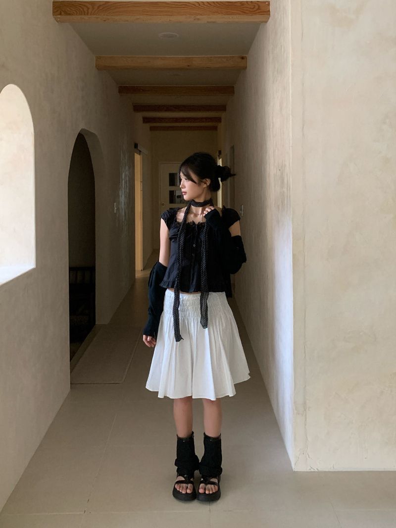 Dot Sheer Long Scarf