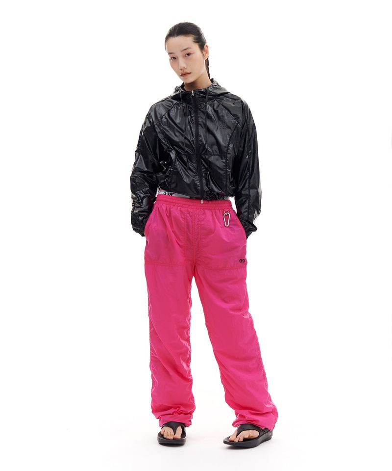 NYLON SHIRRING PANTS (CHERRY PINK)