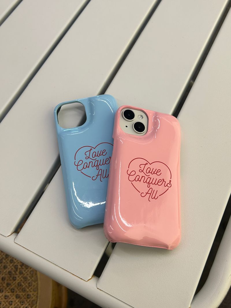 ONCESTUDIO（オンセスタジオ）の「[Phone Case] ​​Heart Logo Cushion Pink（Smartphone Accessories）」
