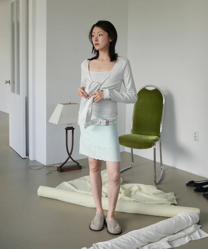 CottonSpan Bolero Top (2sizes) - Melange