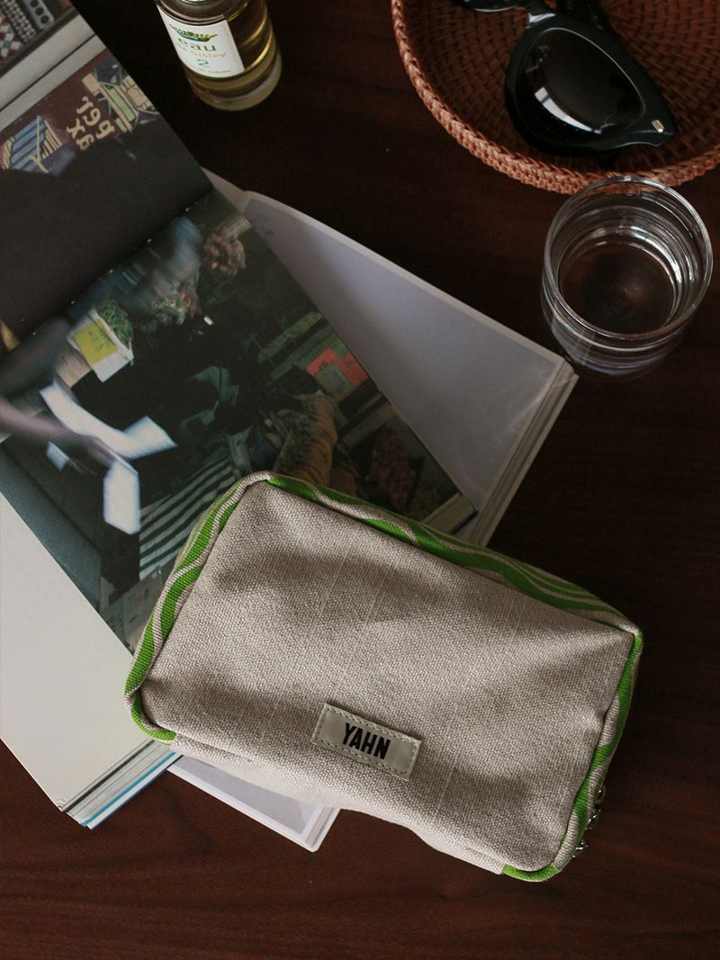 Wavy Pouch Bag - Green