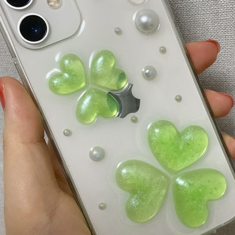 [MADE] Three-leaf clover Resin Case