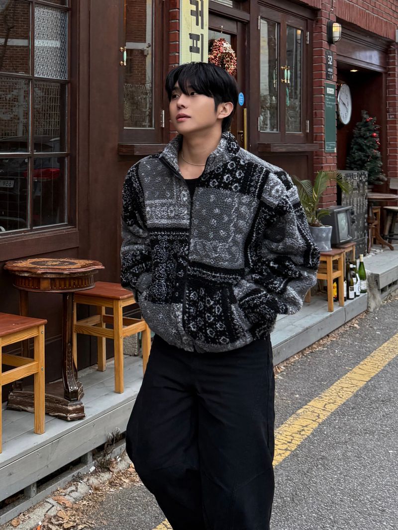 AVAND（アバンド）の「Bandana sherpa zipup（Jackets/Outerwear）」