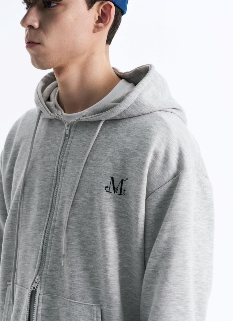 DENVER 2-WAY HOOD ZIP-UP MAN (Black, Gray)