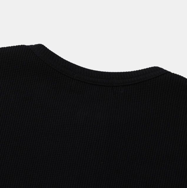 Kitsa Henley Neck Waffle T-Shirt