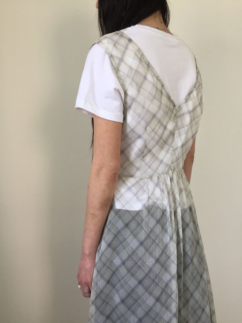 Sheer Check Long One Piece (1color)