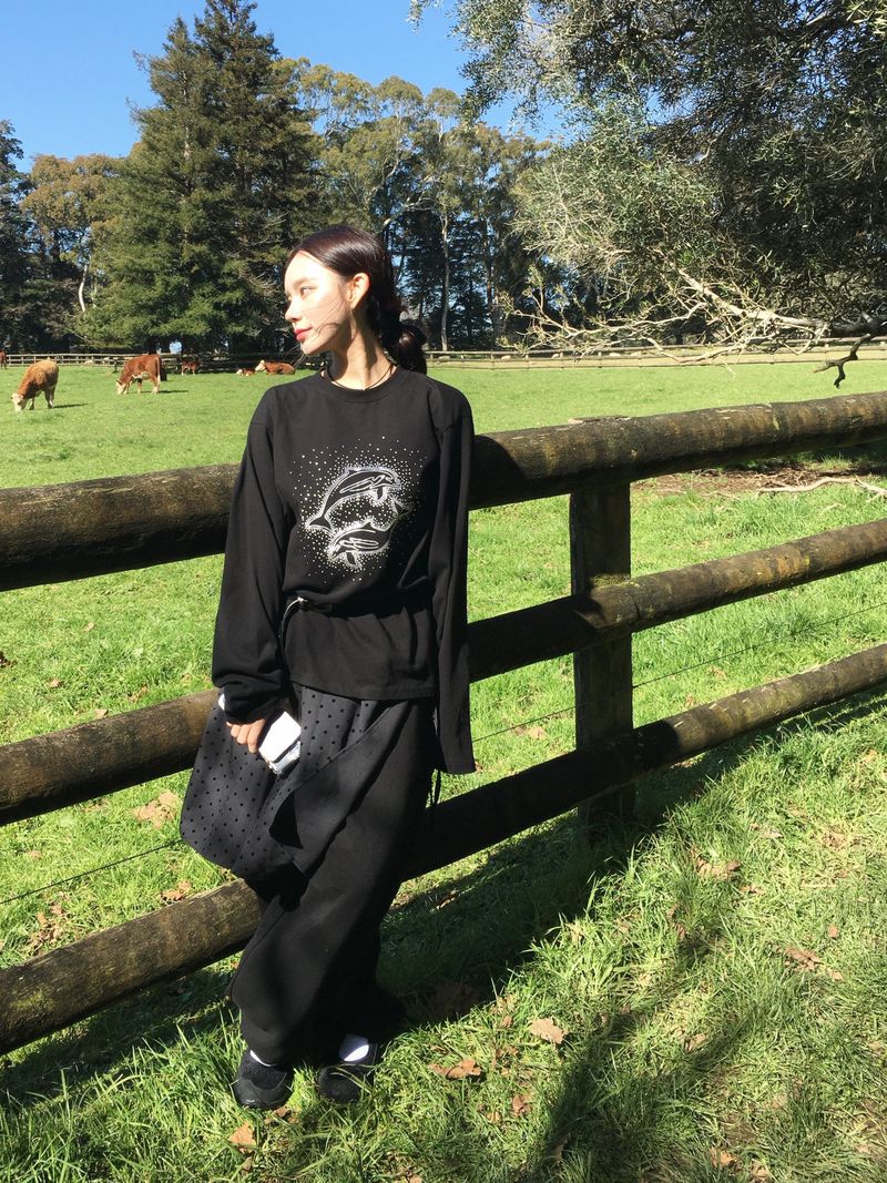 Hotfix Dolphin Loose Long Sleeve (2c)