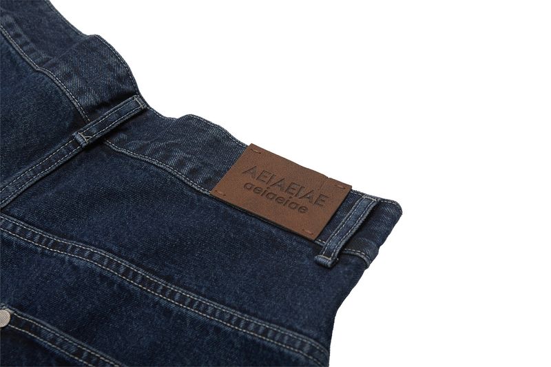 WASHED DENIM PANTS [BLUE]