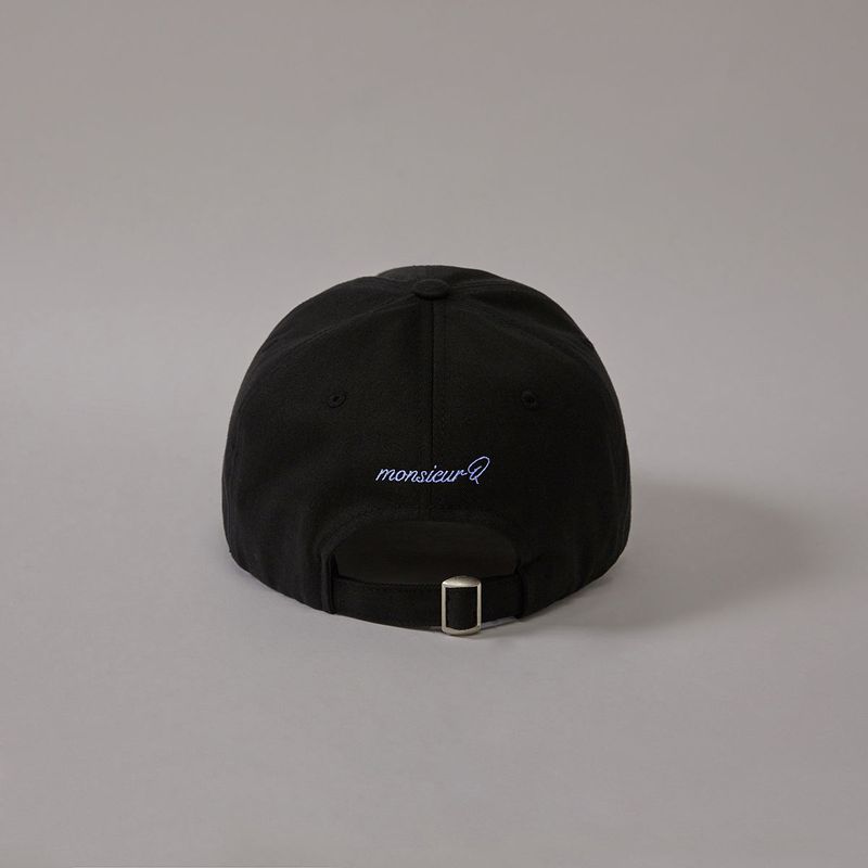 Lowercase Logo Ball Cap (Black/Blue)