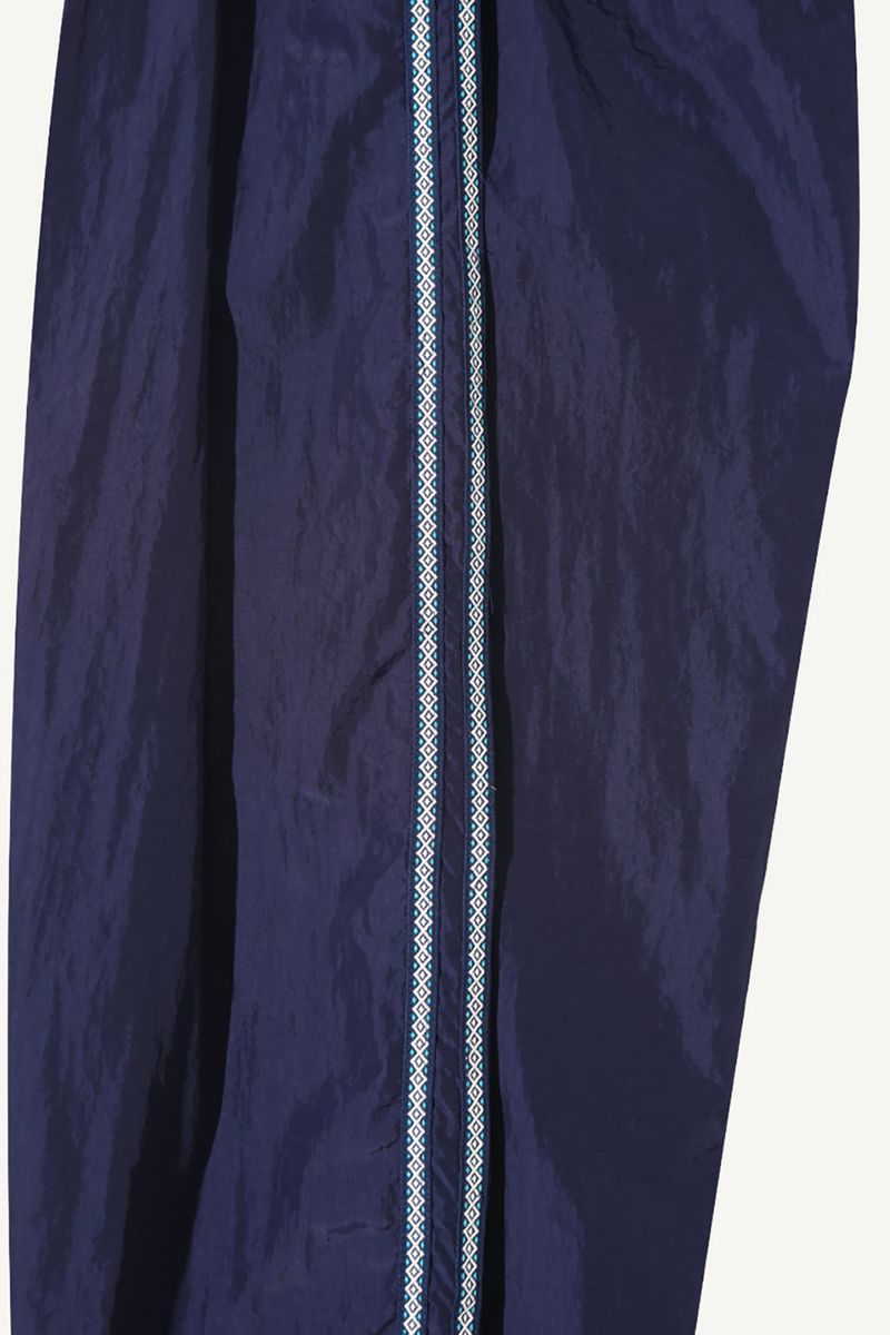 Side ethnic nylon pants