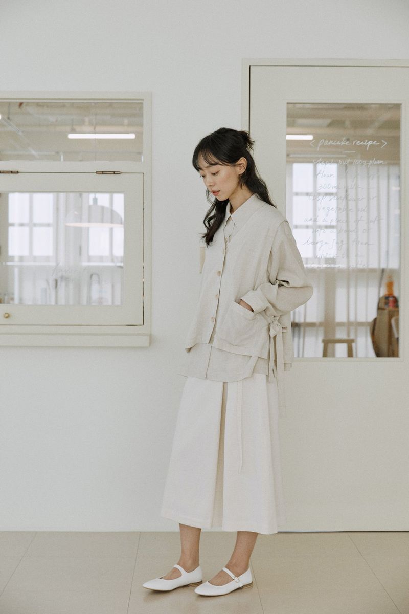 linen vest shirts natural