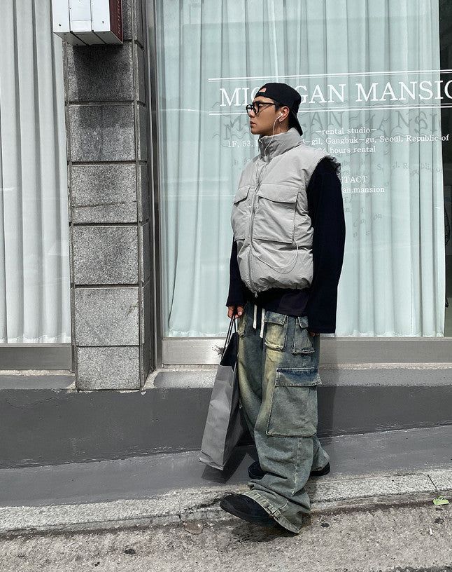 No.0413 F padding VEST (3color)