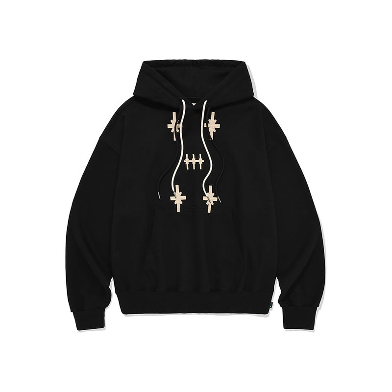 karactor（カラクター）の「Orion patched hoodie / Black（Tops）」