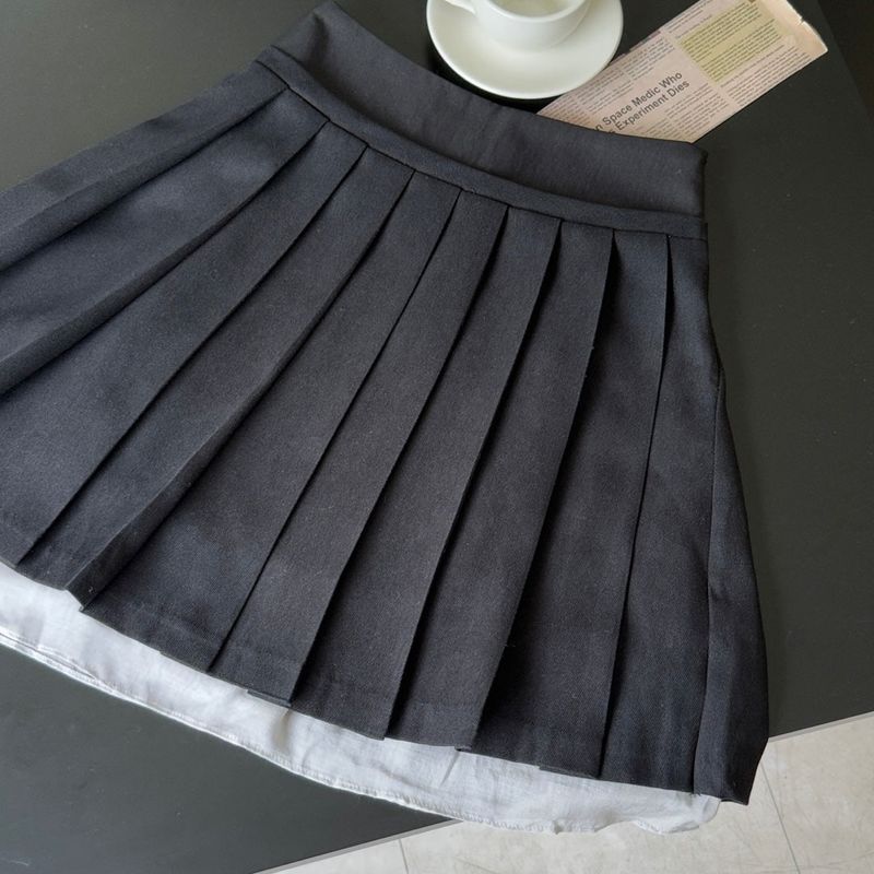 Layered Pleats Skirt