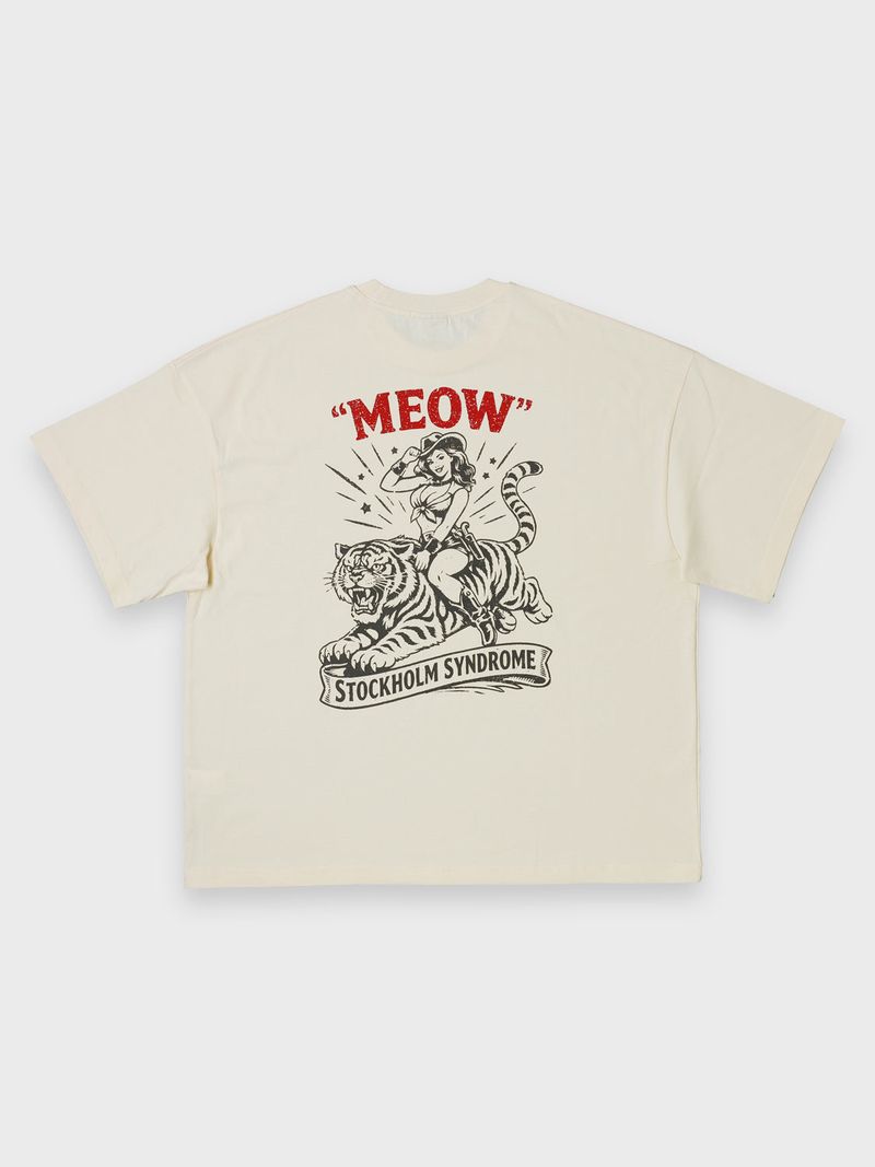 stockholm syndrome（ストックホルムシンドローム）の「タイガールTシャツ - クリーム（トップス）」