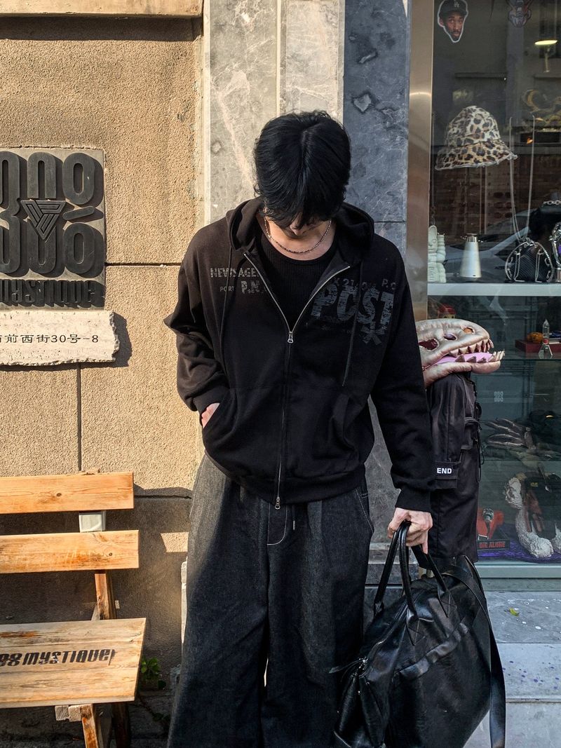 Gen Z Post Hood Zip-Up