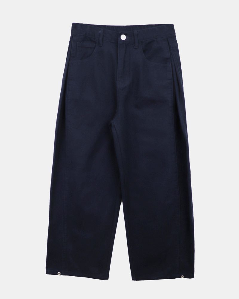 Putting Side Pintuck Wide Cotton Pants